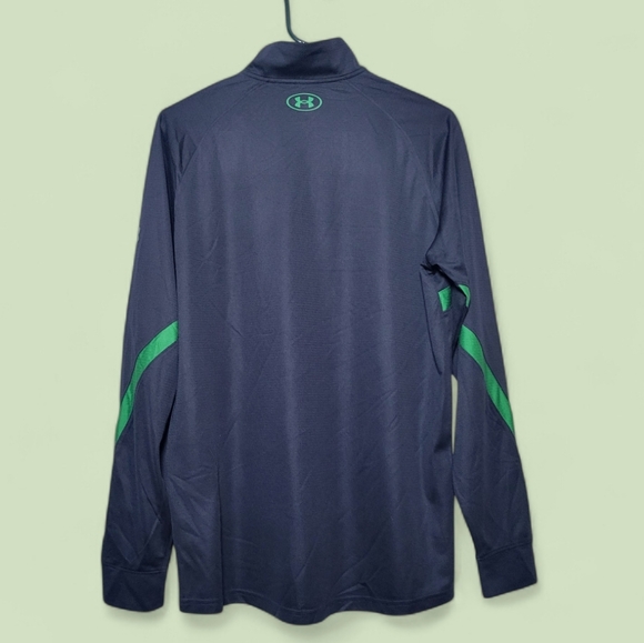 NWT Notre Dame Under Armour College Game Day Collection ½ Zip Loose Fit Shirt MD - Picture 2 of 14
